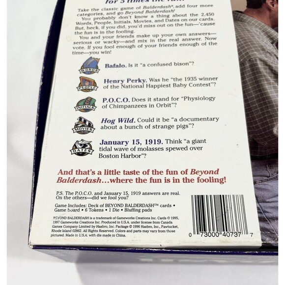 Parker Brothers Beyond Balderdash The Classic Bluffing Board Game - Picture 8 of 12